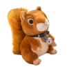 Cartoon Standing Little Squirrel Plush Toy Doll Cute Cloak Squirrel Rag Doll Gift
