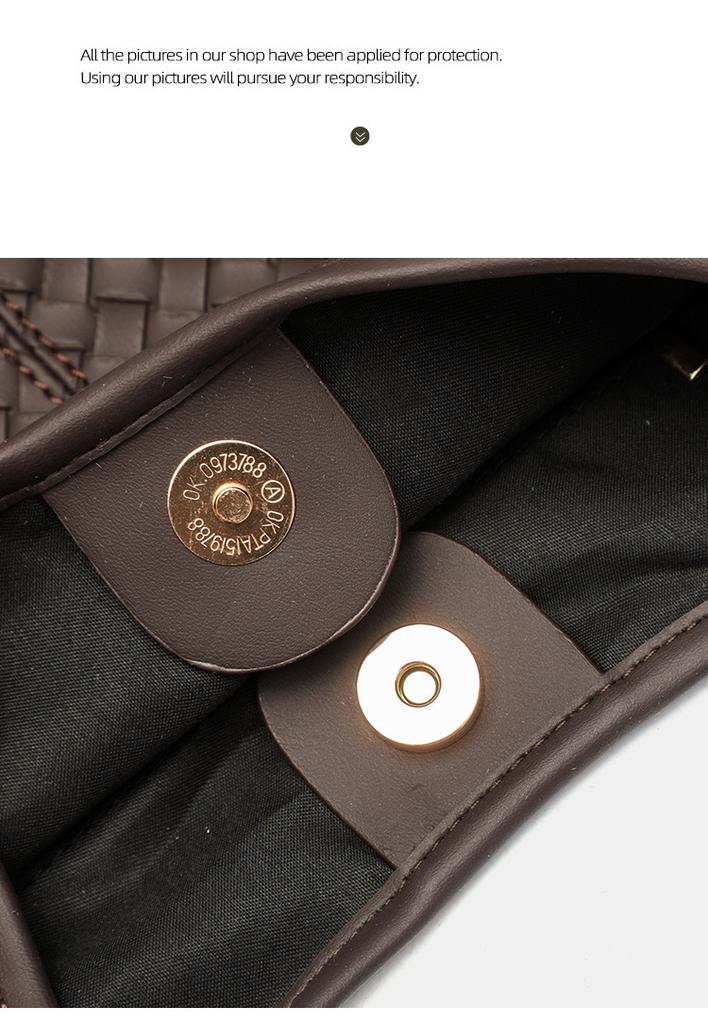 Vintage Minimalist Large Capacity Tote Bag, High-Quality PU Woven Women's Bag, Commuter Casual Versatile Shoulder Bag, Stylish and Elegant