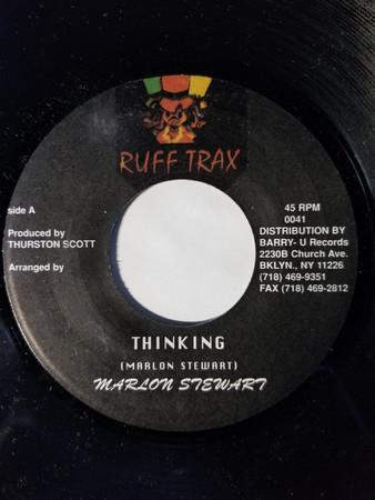 

7inch Record MARLON STEWART - Thinking 0041 Ruff Trax US Reggae, Ska & Dub Used