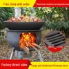 Thickened Integrated Firewood Stove for Outdoor & Rural Home Use: Portable Iron Pot & Extra Heat.