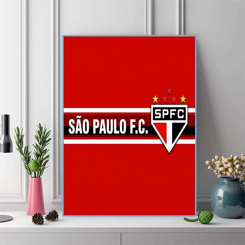 São Paulo F.C 100% Round Full Drill 5D DIY Diamond Painting Embroidery Cross Stitch Rhinestone Décor