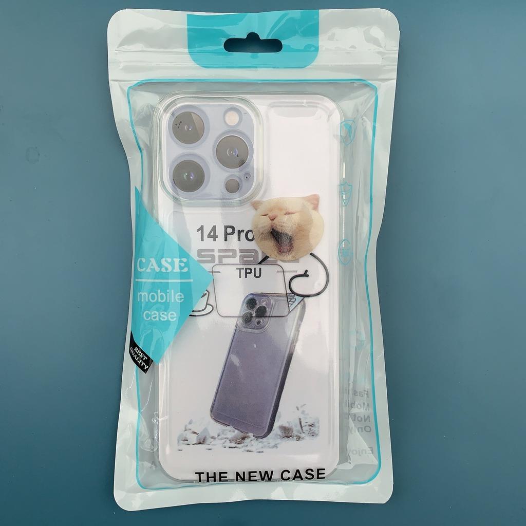 Shilai Run Mobile Phone Case Suitable for IPhone16promax Transparent Couple Creative Painting 15/14 Protection Case