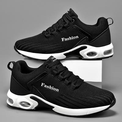 Zapatillas para Correr Hombre Zapatillas Deportivas Transpirables Malla Ligera Amortiguación de Aire Zapatos Deportivos de Hombre para Exterior con Cordones Zapatillas de Entrenamiento