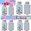 Peppa Pig Weihnachtliches Festdruck Bettwäscheset für Kinderzimmerdeko