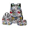 Cartoon Printing Casual Shoulder Bag Junior High School Students Large Capacity Backpacks