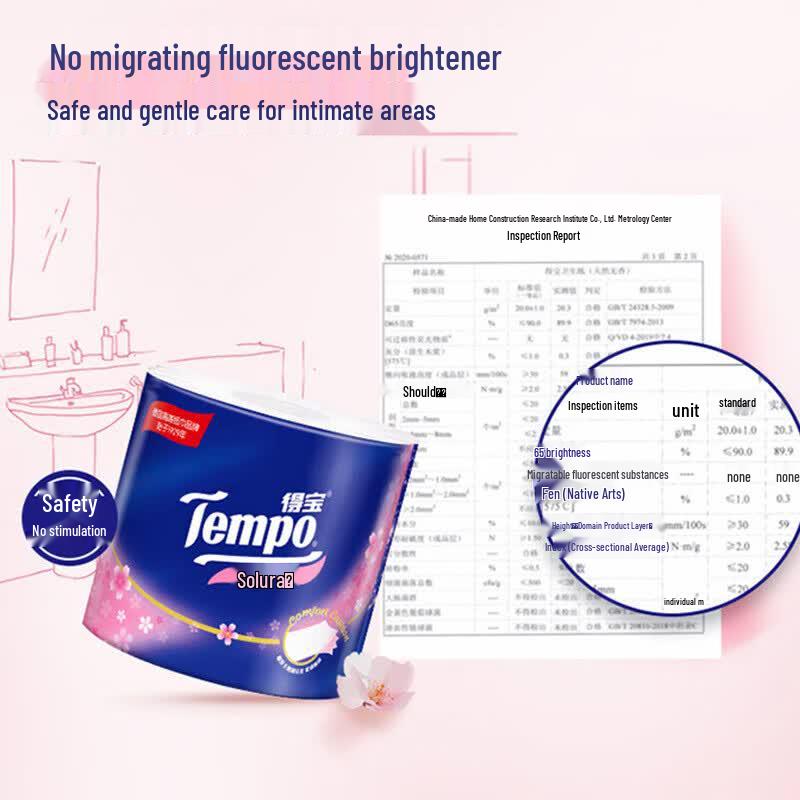 Tempo Cherry Blossom Scented Core Toilet Paper