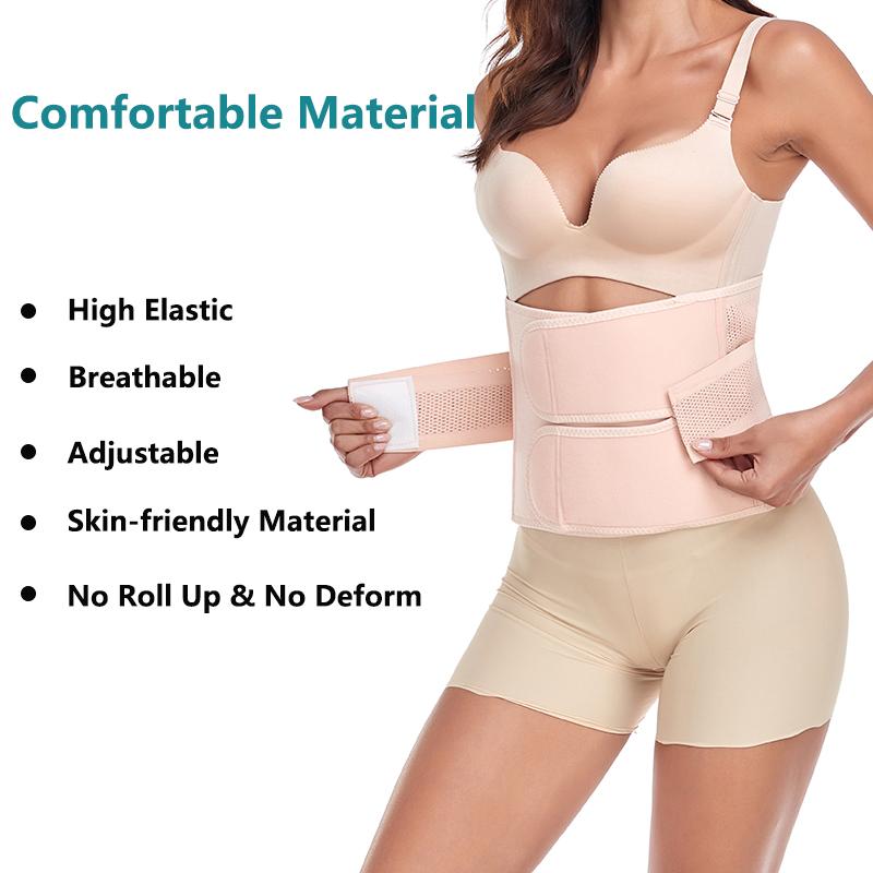 Postpartum Girdle C-Section Recovery Belt Back Support Belly Wrap Belly Band Shapewear Abdominal Binder Post Surgery Cinchers 5