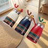 Portable Handle Cartoon Insulated Cup with Christmas Reindeer Design 304 Stainless Steel Suitable for Students