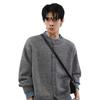 Unisex Retro Academy Style Faux Two-Piece Cardigan for Autumn/Winter - Relaxed Knitwear Trend.