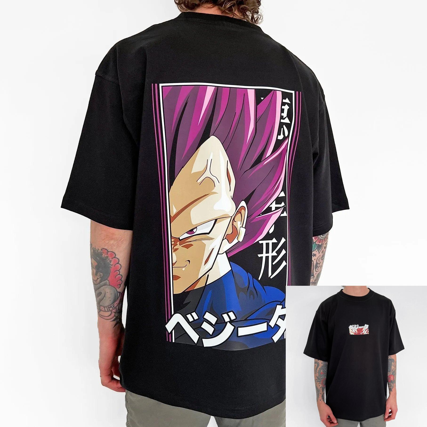 

Summer Dragon Ball Vegeta Anime Men T Shirt Streetwear Womens Short Sleeve Tee Japanese Graphic Printed Casual Top Y2k Clothes 3XL
