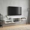 Wall Mounted TV Cabinet Wall Mount White 150 x 28 x 26 cm