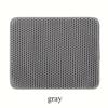 Double Layer Honeycomb Design Cat Litter Trapping Mat, Non-slip Washable Cat Cleaning Mat For Pet Toilet Kennel Litter Box