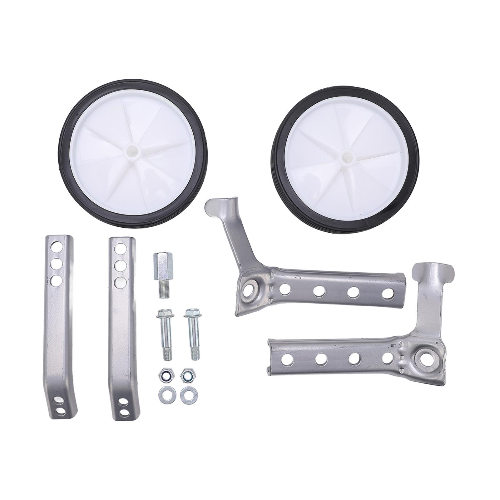 Training Wheels   Steel Plastic Riding Auxiliary Support Wheels Set for 18 to 24in Children Bike