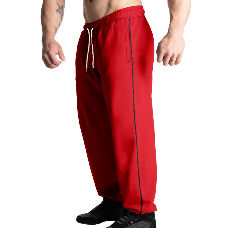 

Men s Soft Cotton Straight Leg Trousers XXXL червоний