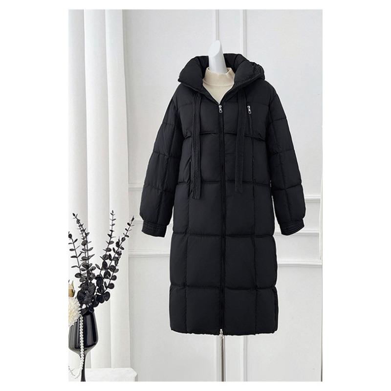 Winter New Loose Thick Cotton-padded Jacket Women's Extended Thick Bread Coat Cotton-padded Jacket Coat.