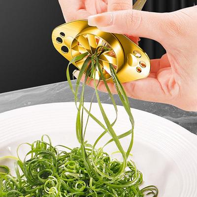 Stainless Steel Green Onions Slicer Creative Multi-functional Vegetable Shredder Household Onion Shredder Kitchen Grater
