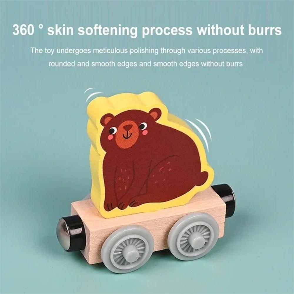 Transportation Train Wooden Toy Educational Wooden Magnetic Train Magnetic Train Toys  Kids Toy