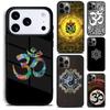 Floral Om Yoga Hindu Aum om yaga Phone Case for iPhone 17 16 15 Pro Max Air 14 13 12 11 Plus Shockproof Cover