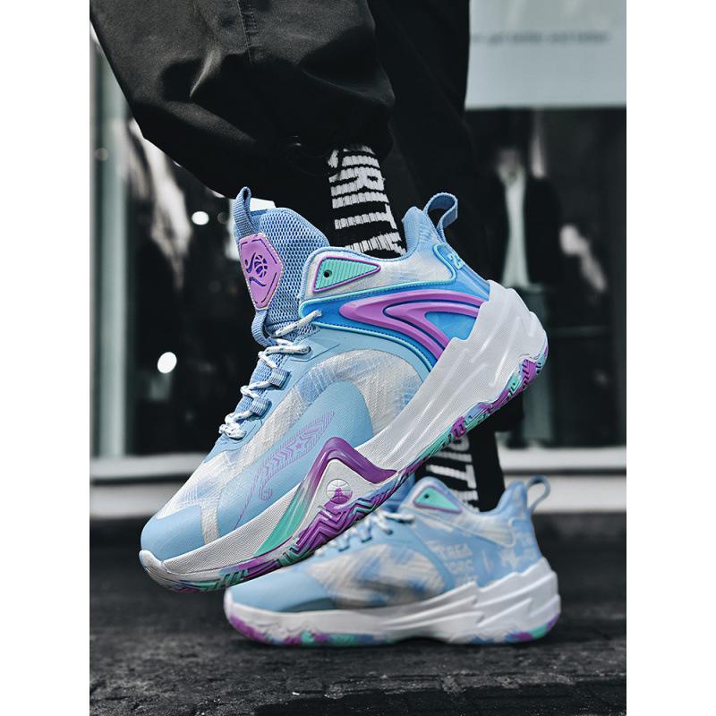 Spring 2025 New Mesh Breathable Sneakers Non-slip Student Competition Sneakers Mandarin Duck Basketball Shoes Men's 2025