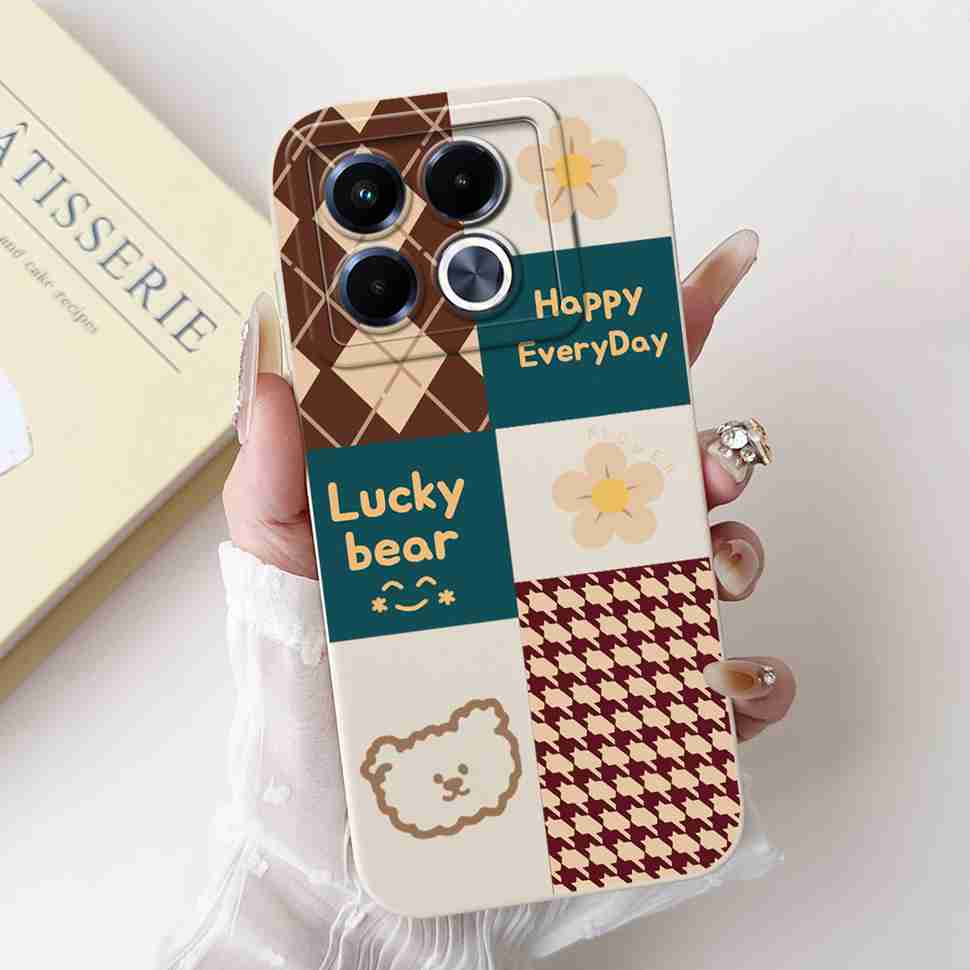 For Infinix Note 40 40X 5G Casing Lucky Girl Soft Silicone Case For Infinix Note 40 X  Note40 40X Pro 40Pro 5G Back Covers