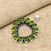 Peridot Gemstone 925 Sterling Silver Handmade Excellent Silver Chain Pendant Jewelry