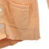 HERMES Long sleeve Silk knit cardigan 40 Orange series Women Used