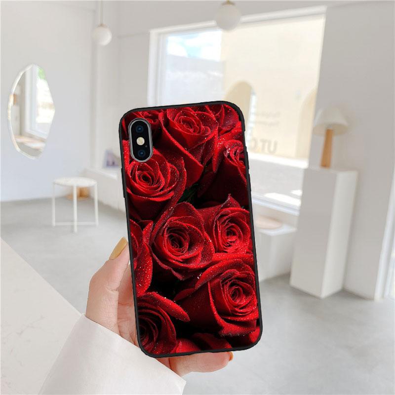 CJ17 Beautiful Roses Flower Soft Shell Phone Case for Redmi Note 13 14 Pro+ Plus A3 A3X 13X 13C 13R 14S 14C 14R