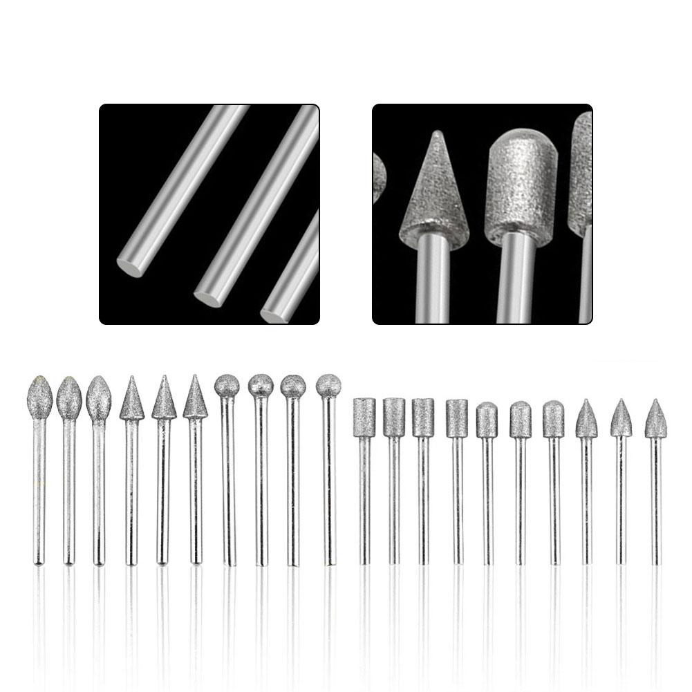 Polishing Tools Carving Rotary Tools 20-Piece Grinding Set Compatible With Rotary Tools Efficient Grinding Performance