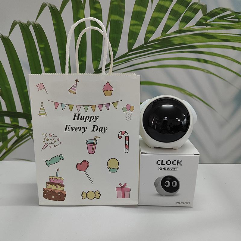 Children's LED Pixel Alarm Clock with Smart Night Light and Snooze Function for Students