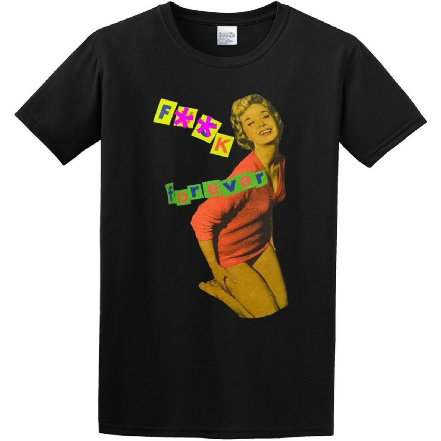 ЕЩЕ ОДНА КРУТАЯ Мужская Футболка Стиль Панк Seditionaries 1977 Рокер Винтаж Пин-ап F__K Навсегда S-3XL Черный XS S