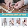 3mm Yellow Four-Strand Cotton Macrame Cord for DIY Crafts, Handwoven Tapestry, and Bundling Tags