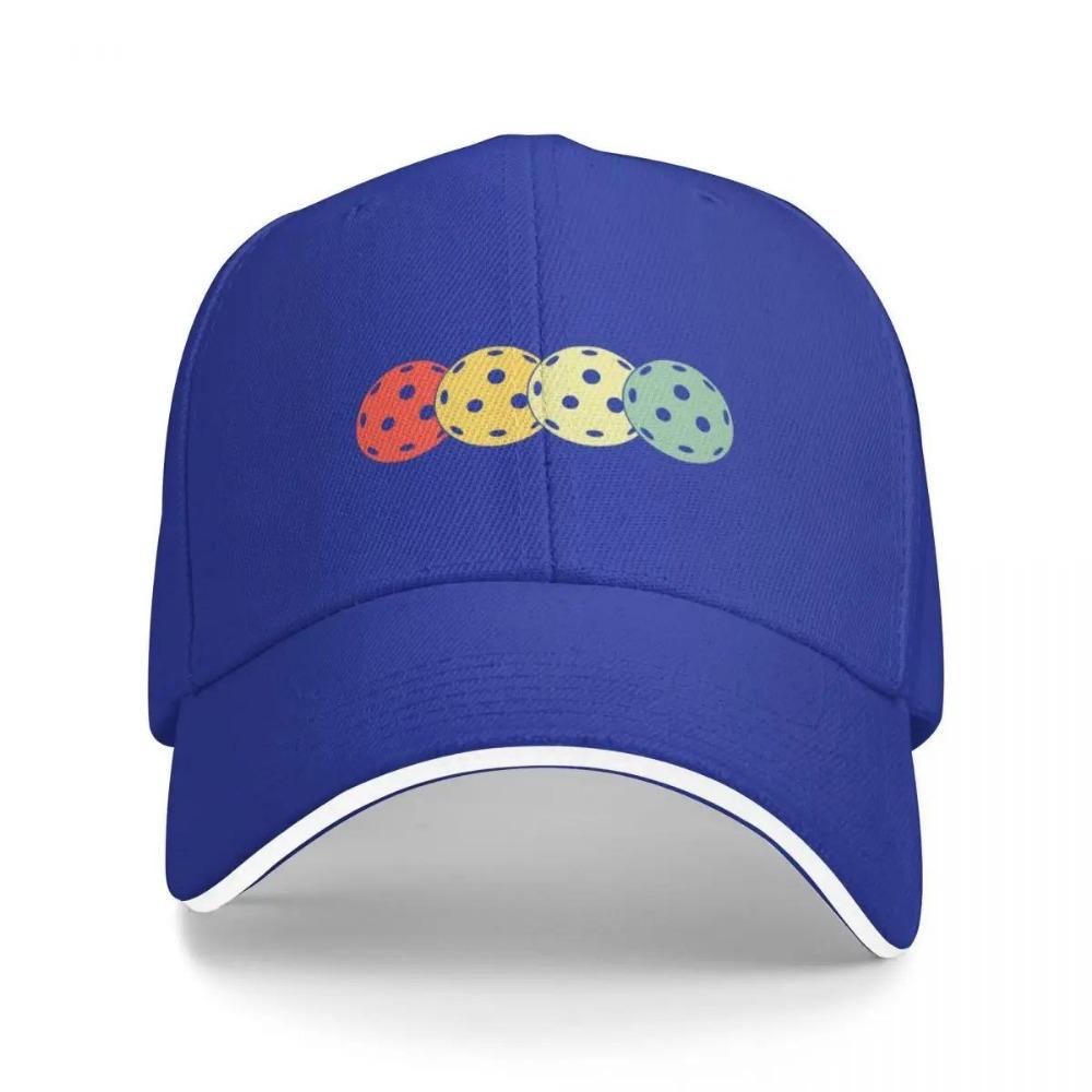 Pickleball Balls Retro Baseball Cap Vintage Rugby Men's Caps Women's