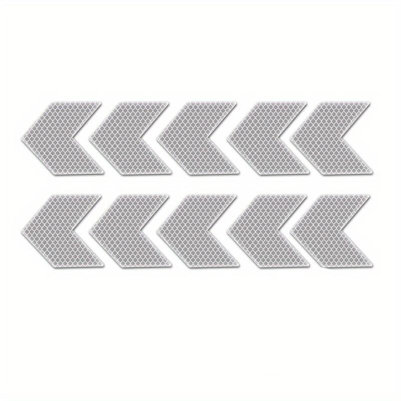 10pcs/set Car Auto Assorted Colors Sticker Self Adhesive Reflective Arrow Sign Tape- Arrowhead Reflective Sticker Rear-oriented