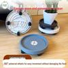 Large Round Flower Pot Base with Casters - Thickened Mobile Plant Tray
