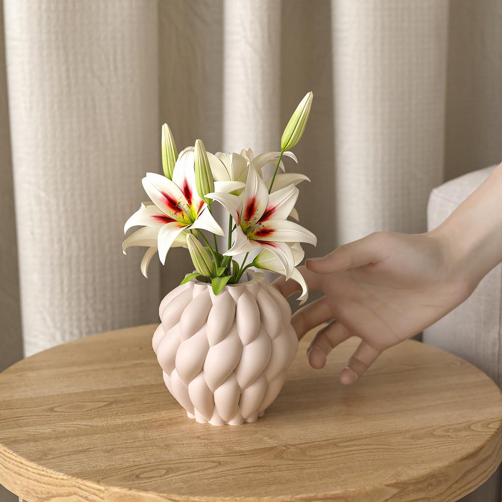 Rotating Design, Raindrop Vase Storage Box, Silicone Mold, Geometry, Ins Style, Gypsum Flowerpot Dropper Mold