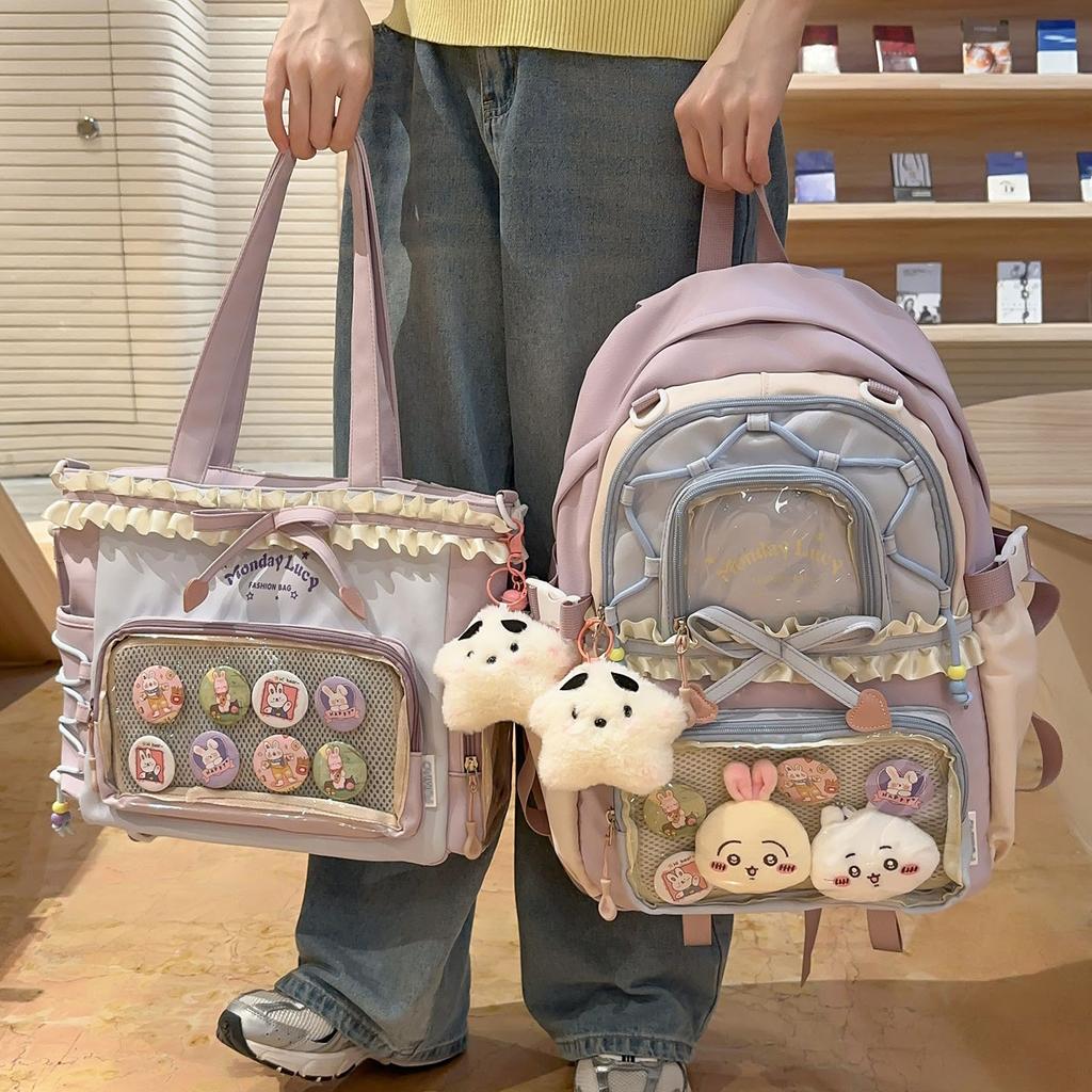 Children's Schoolbag Elementary School Students Girls Junior High School Students High Value High School Backpack
