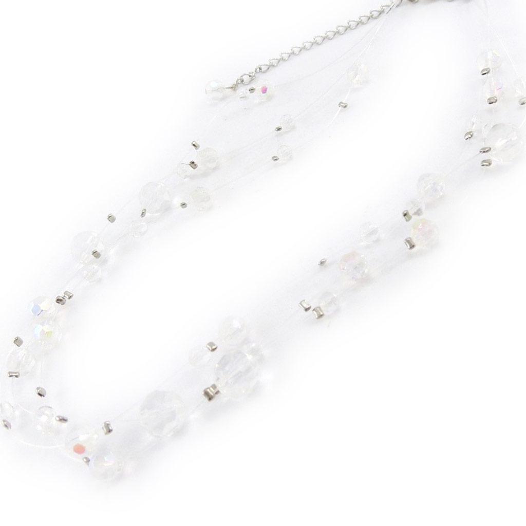 Les Trésors De Lily [J1209] - Halskette 'Sissi' weiß