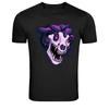 Cyber Dino Schädel Futuristisches Monster Grafik T-Shirt