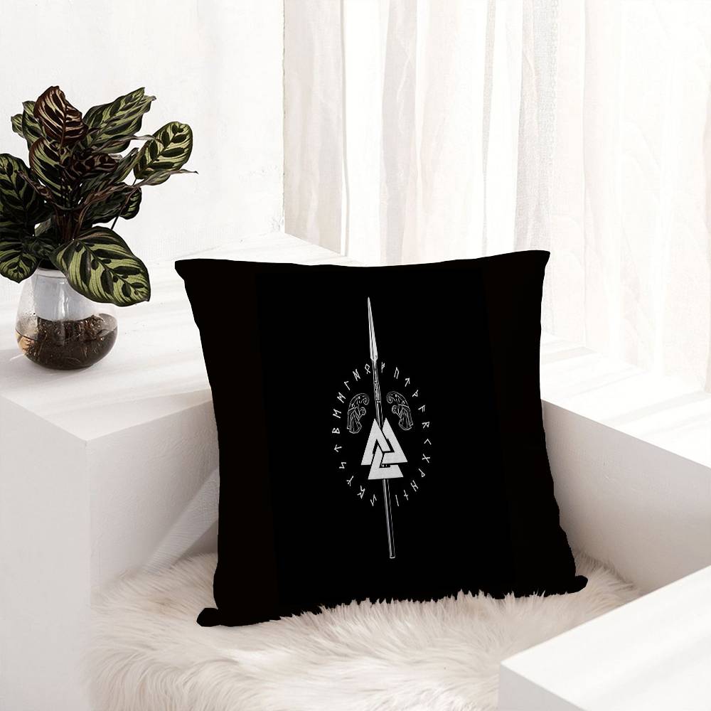 V-Valhalla V-Valknut Pillow Cover Design cushion Cover decor Holiday Decorati