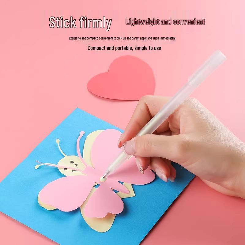 Pix cu adeziv punctat dublu adeziv pentru elevi de întoarcere la școală: Lichid cu uscare rapidă, capacitate mare pentru conturi de mână