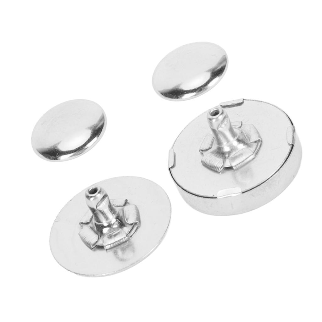 50 Jeux Boutons-pression Magnétiques 18x5mm Épais Alliage Haute Dureté Fermeture Magnétique pour Sac à Main Couture Artisanat