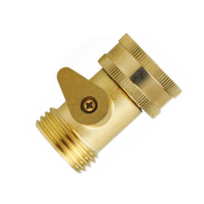 3/4 Garden Hose Shutoff Valve Brass Water Hose Faucet Connector For Garden Watering Coupler Joint Connect Repair