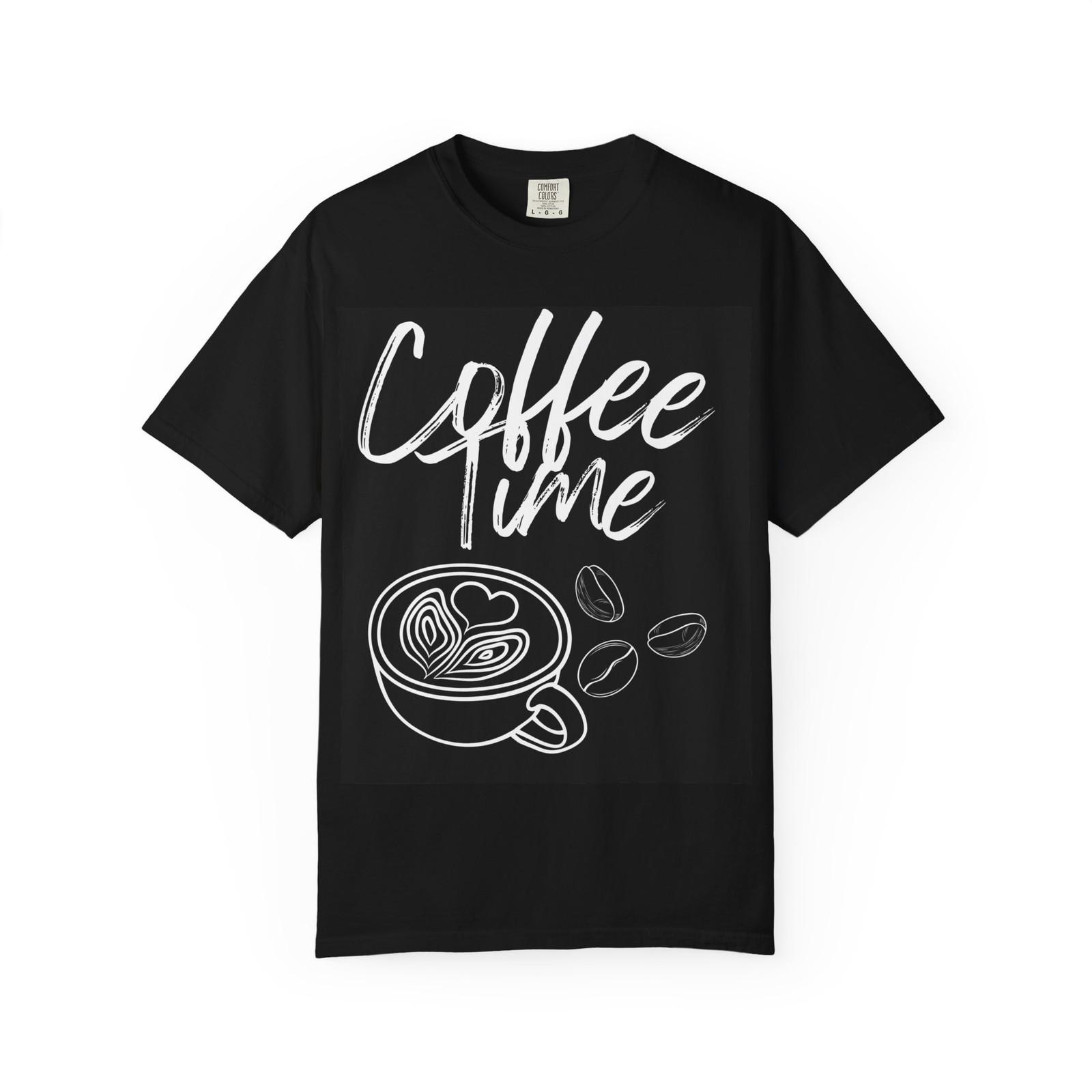 Coffee Time T-Shirt — Retro Chalk Coffee Cup Design S