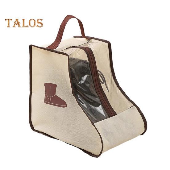 1/2 Stück Schuhaufbewahrungstaschen mit Griff und Reißverschluss, transparentes visuelles Design, wasserdicht, staubdicht, für Reisen, lange Stiefel-Schuhtaschen