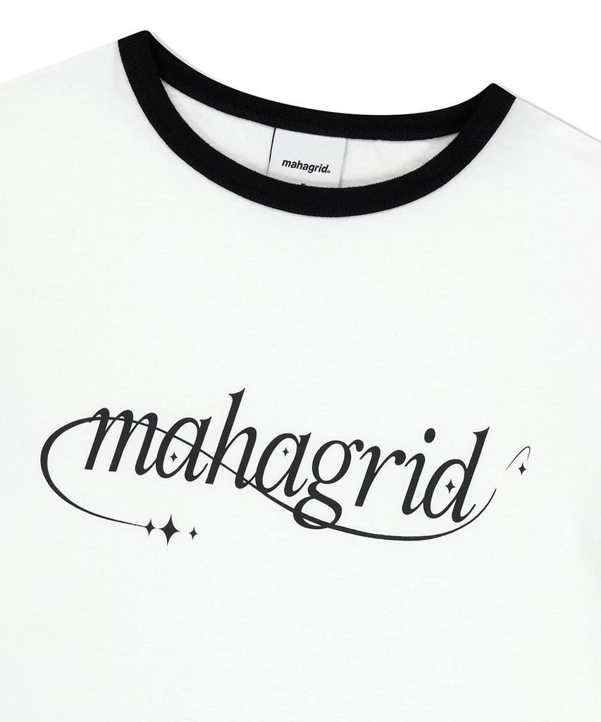 MAHAGRID Shooting Star Ringer Tee White(Mg2Fmft585A)