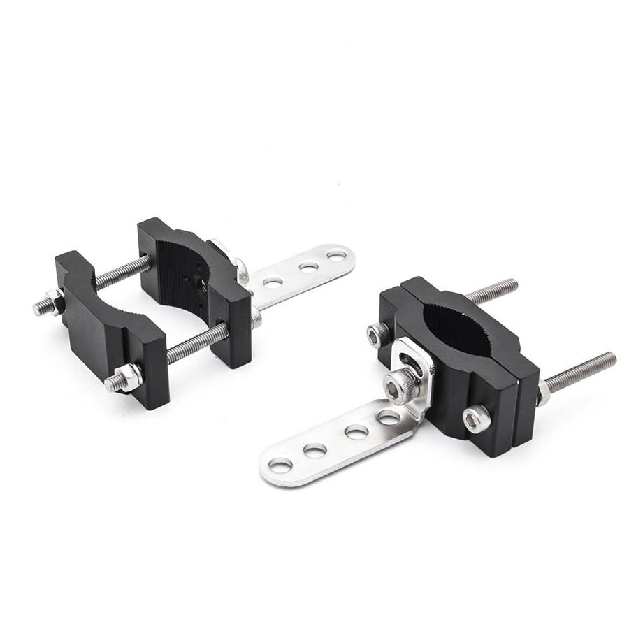 Headlight Tube Fork Bracket Stainless Steel Adjustable For Car Truck 18-52mm