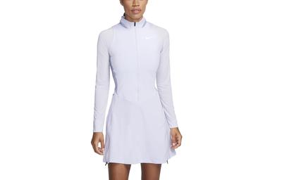 Long Sleeved Dresses Women's Oxygen Purple Moderate Short DR5664-536