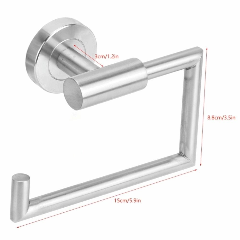 Wall-Mounted Toilet Paper Holder Stainless Steel Bathroom Towel Rack Tissue Holder  Modern Decor