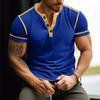 Men'S Solid Color Short Sleeved T-Shirt Casual Bottom Shirt Top