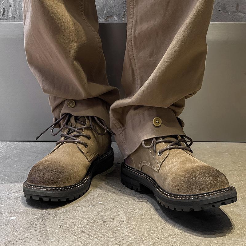 Fashion Retro Autumn and Winter Men's Boots Luxury Designer Minimalist Style Work and Office Luxury Hot Selling Adult Quality Shoes